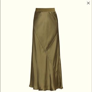 ATM Antony Thomas Melillo
Silk Ankle Length Skirt Army green